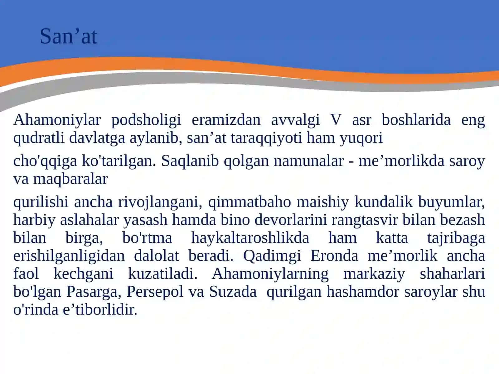 Qadimgi Eronda madaniyat 2