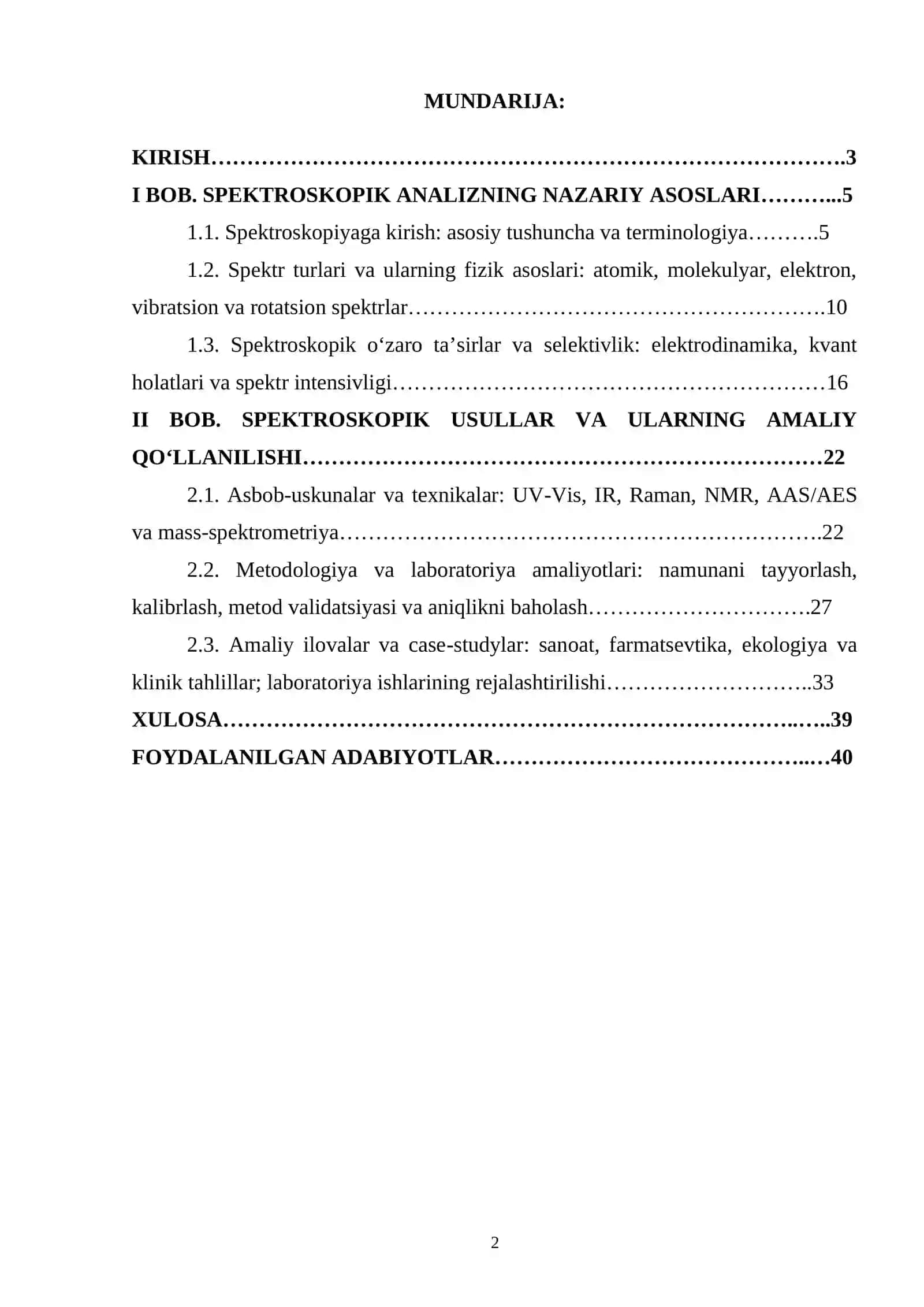 SPEKTROSKOPIK ANALIZ USULLARI 2