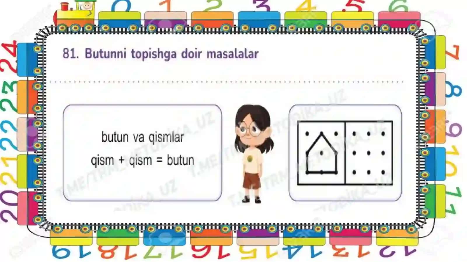 BUTUNNI TOPISHGA DOIR MASALALAR 2