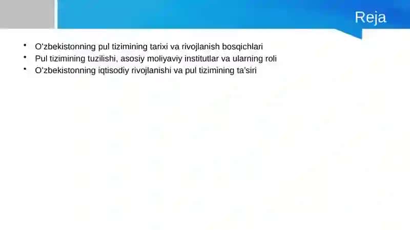 Pul tizimi va rivojlanishi 2