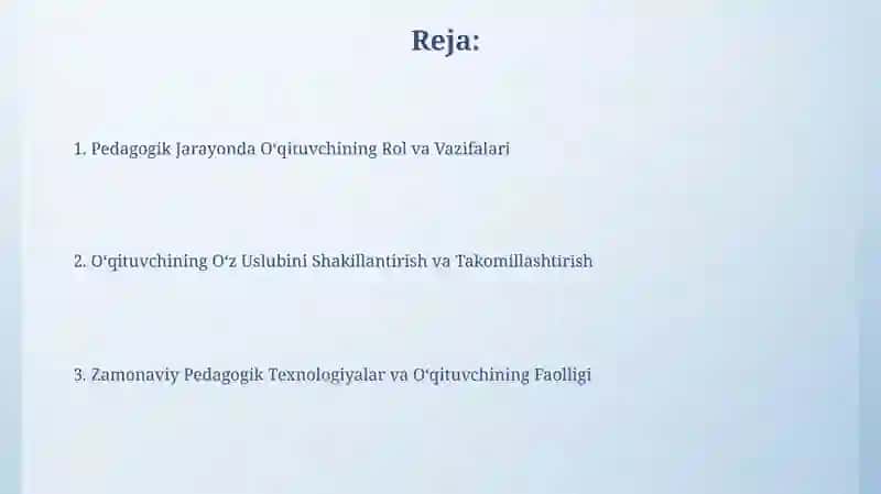 O'qituvchining muloqot madaniyati 2