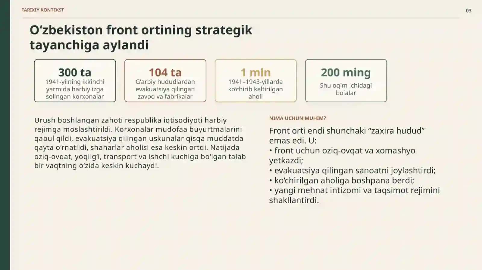 Front ortida oziq-ovqat taqsimoti 2