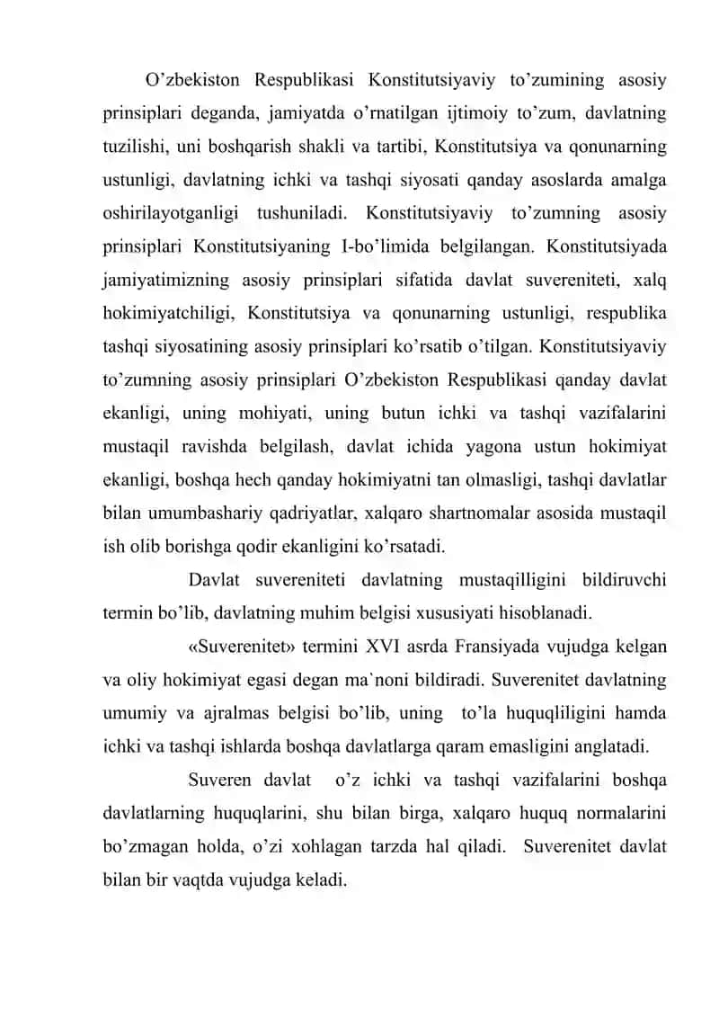 O’zbekiston Respublikasi Konstitutsiyasi 2