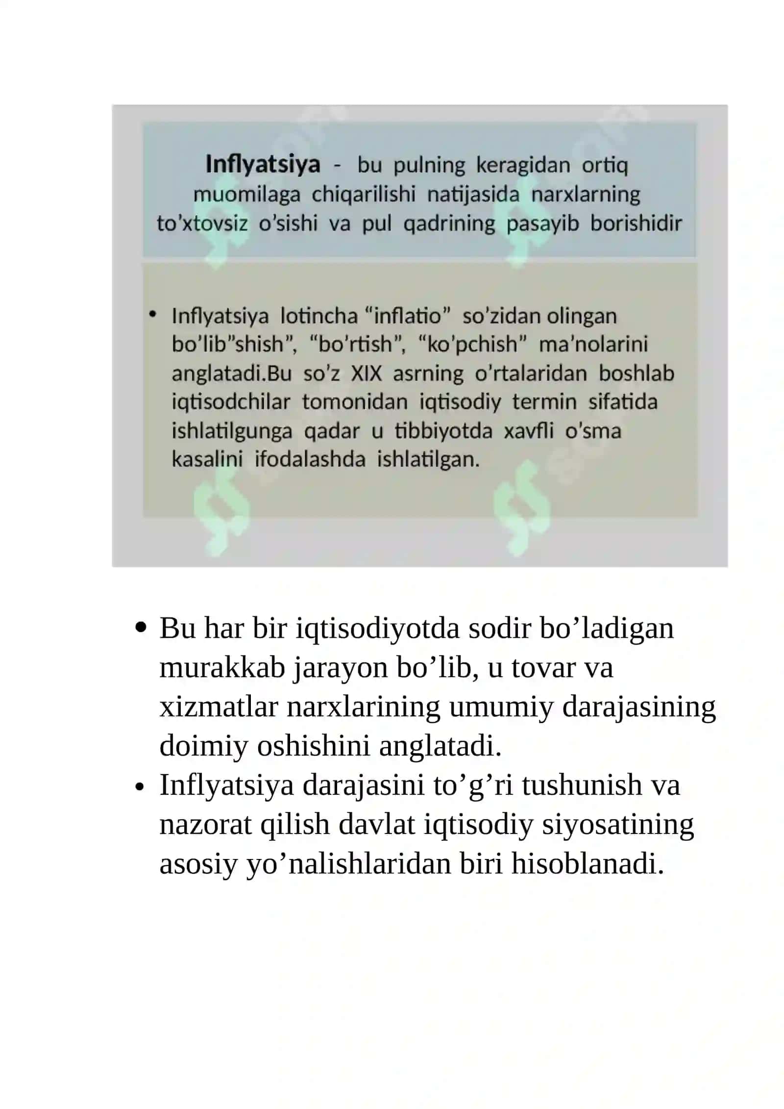 Inflyatsiya va ishsizlik 2