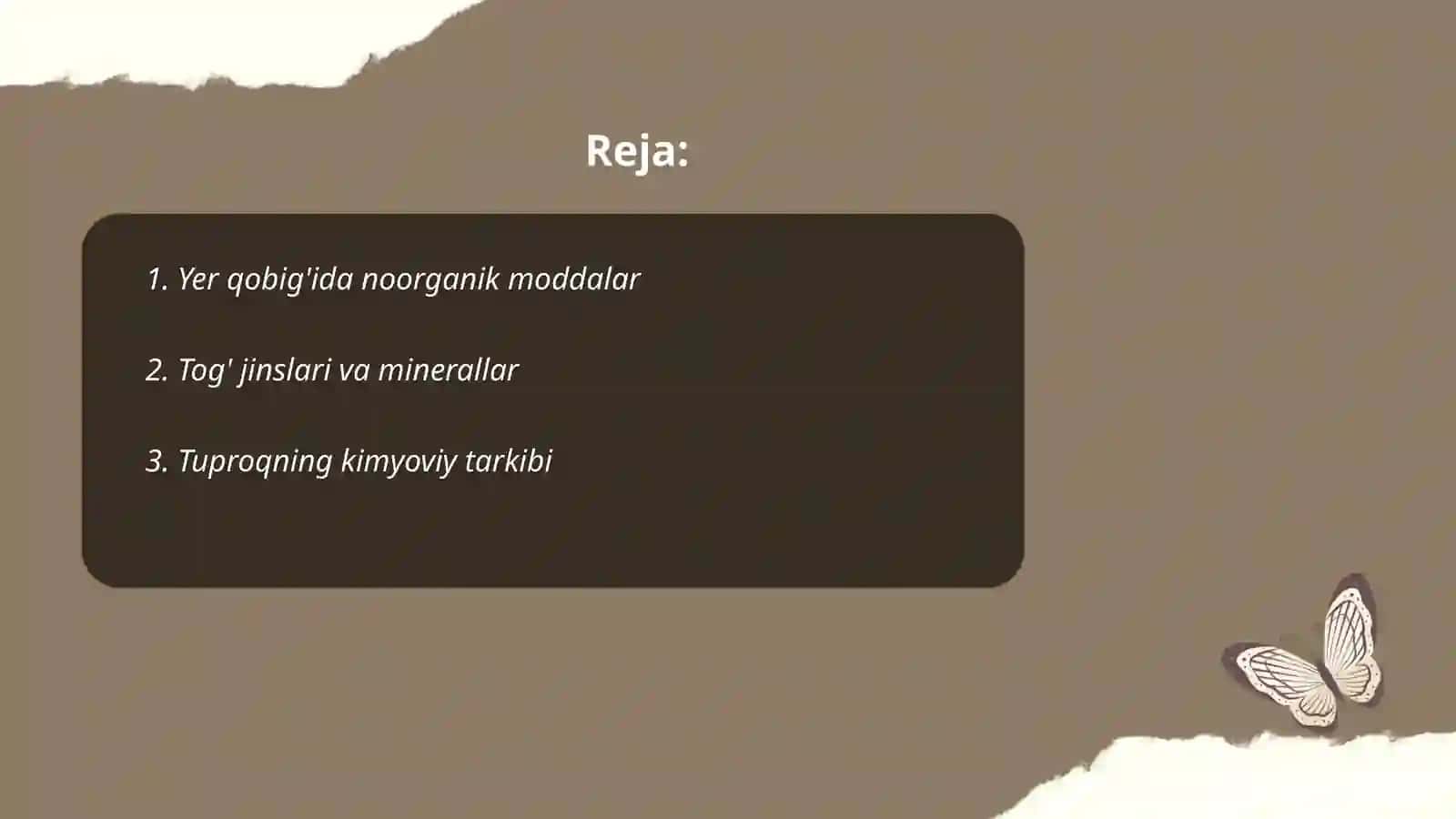 Noorganik moddalarining tabiiy manbalari 2