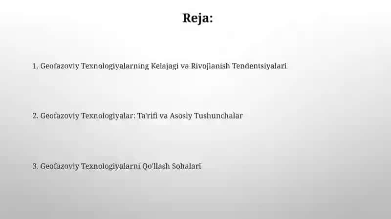Geofazoviy Texnologiyalar 2