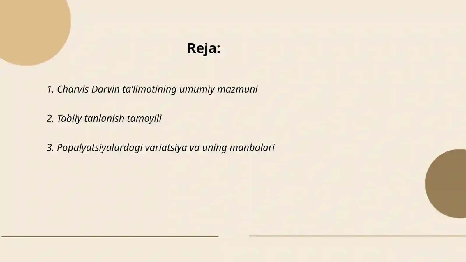 Charvis Darvin taʼlimotining qisqacha mazmuni 2