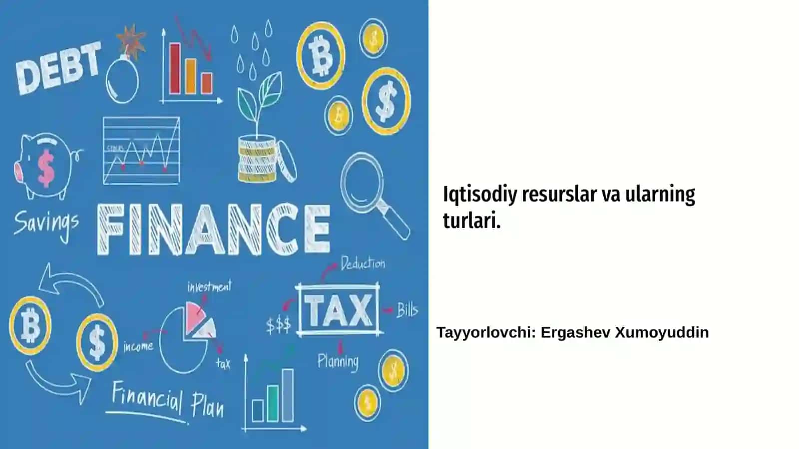 Iqtisodiy resurslar va ularning turlari 2