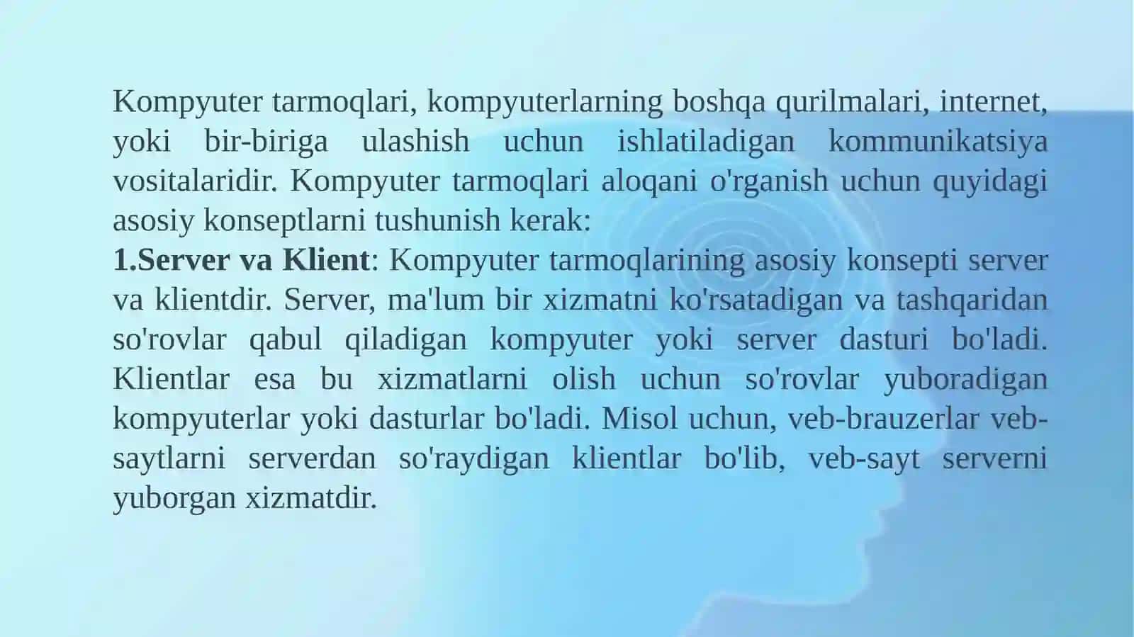 Kompyutertarmoqlari va internet 2