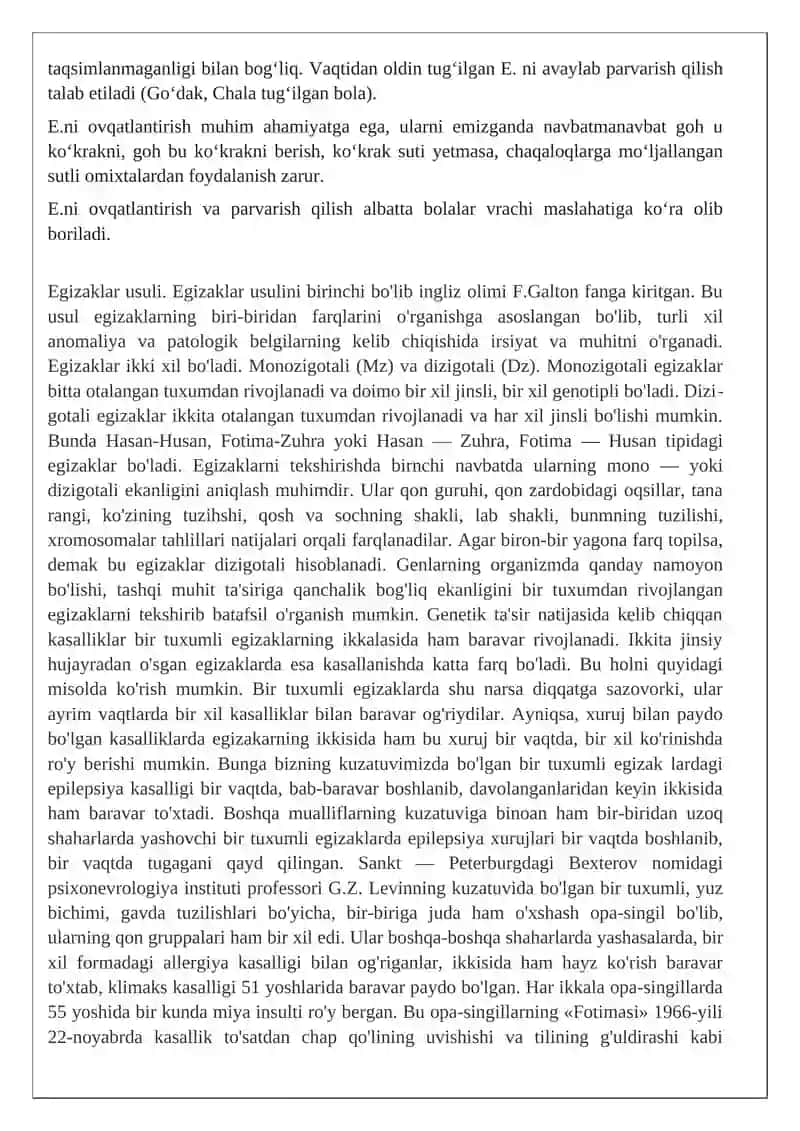 Egizaklar usuli 2