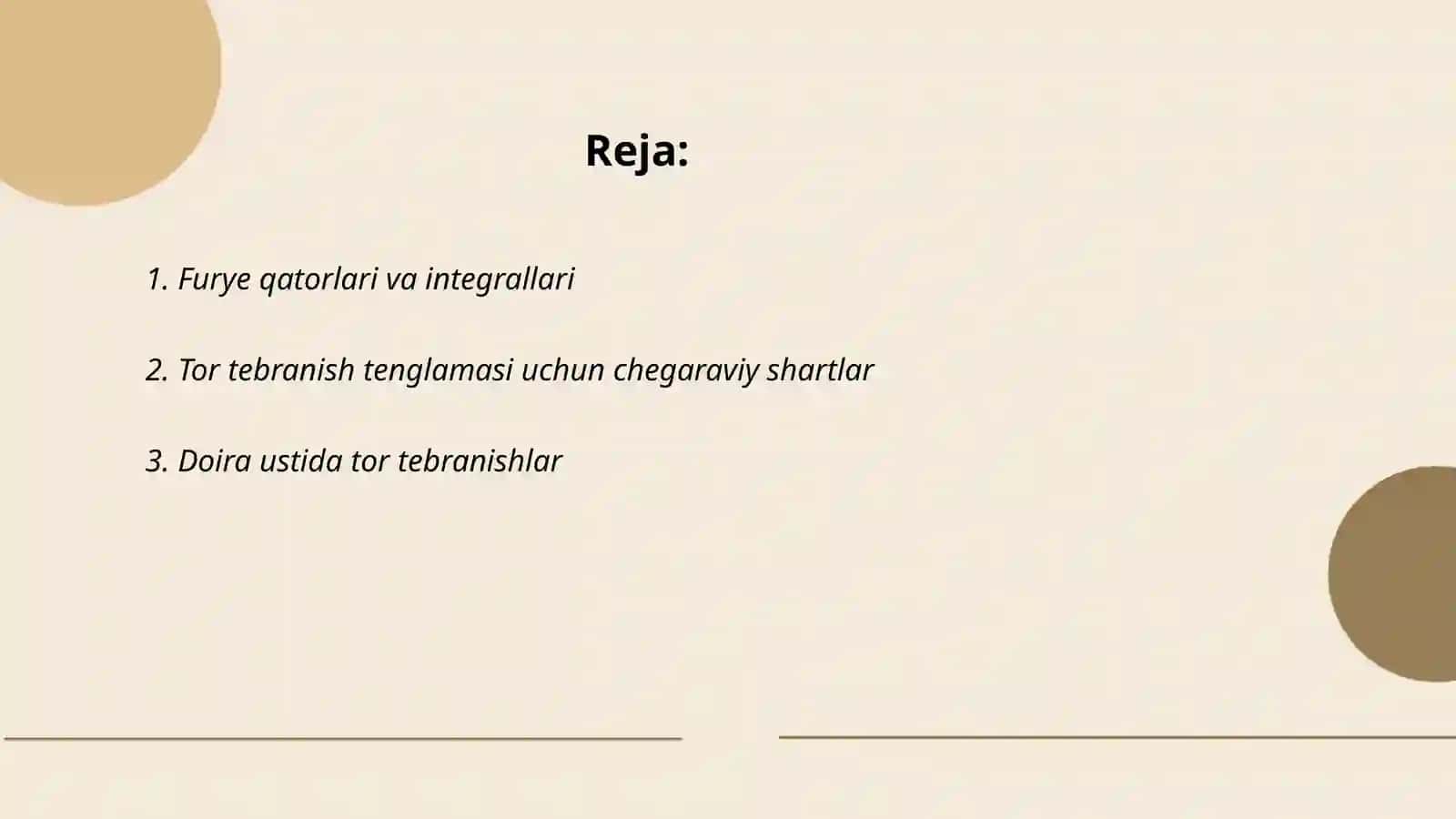 Furye qatorlari va integrallari 2