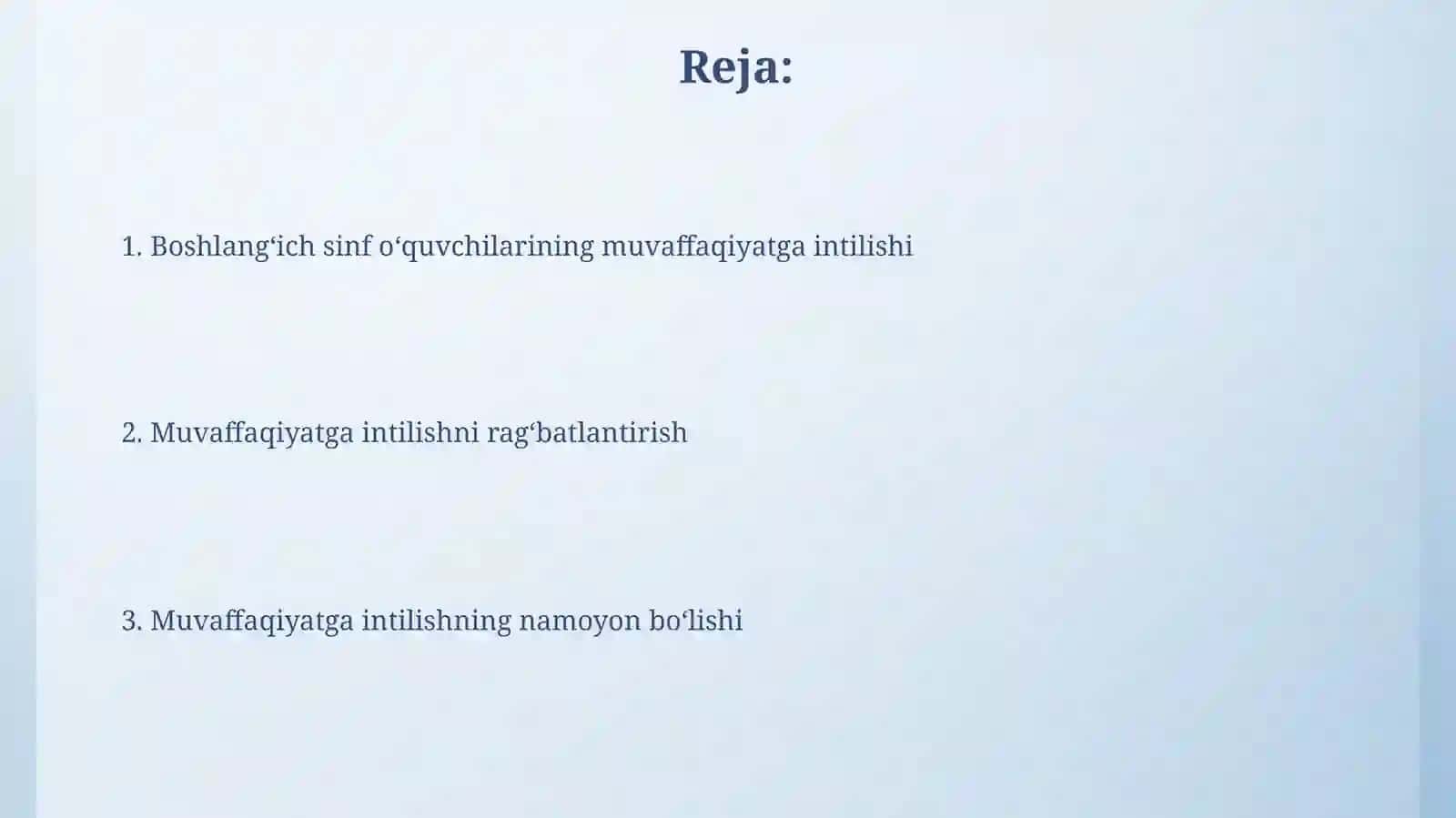 Muvaffaqiyatga intilish motivi 2