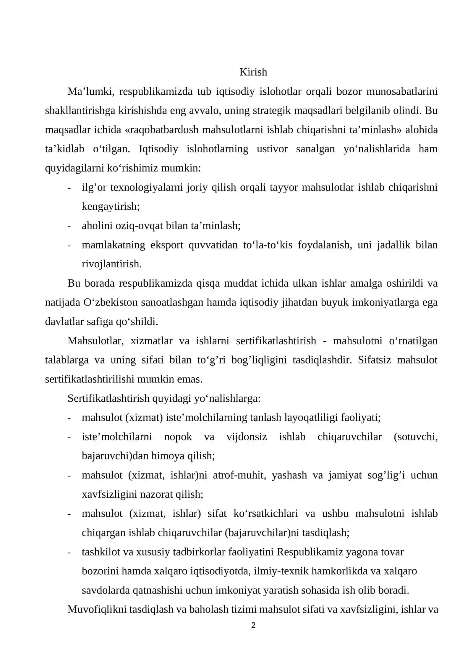 Geometriya o'lchov vositalarini qiyoslash labaratoriyasini tashkil qilish 2