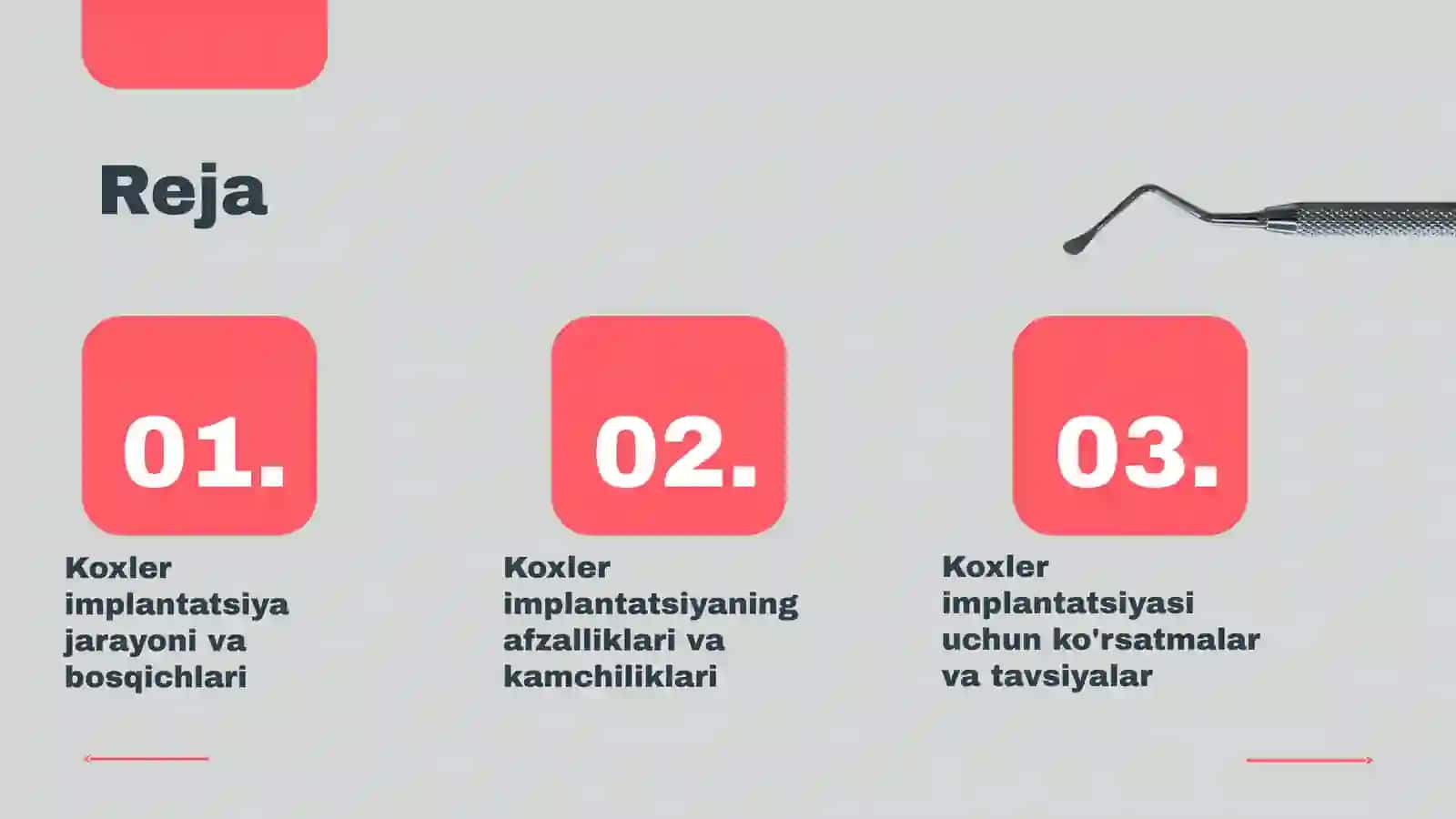 Koxler implantatsiya asoslari 2