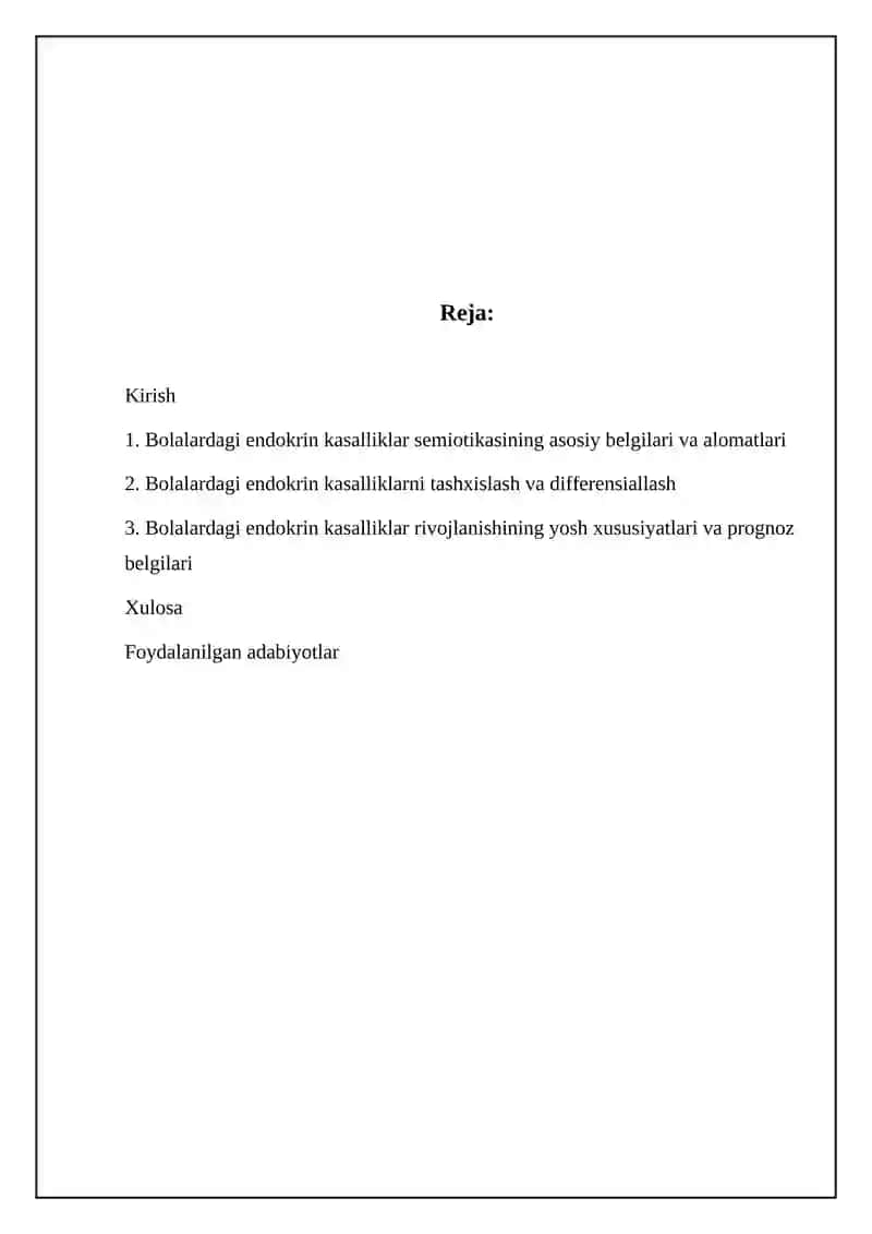 Bolalardagi endokrin kasalliklar semiotikasi 2