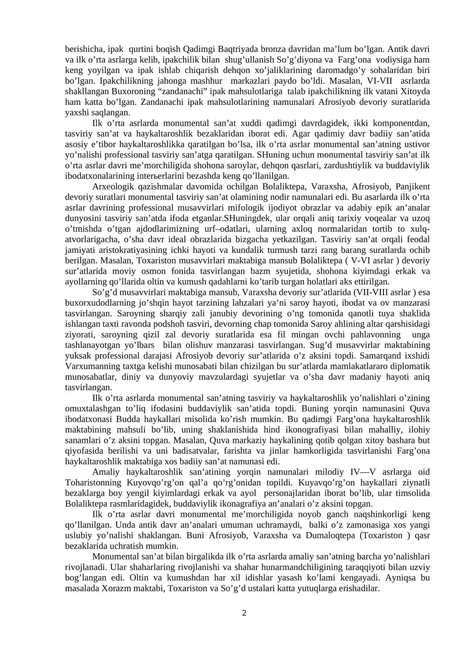 O'rta asrlar davri madaniyati 2