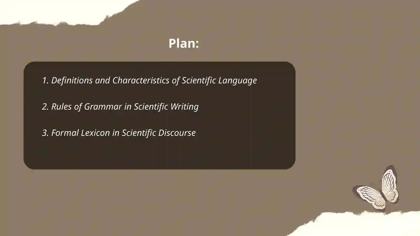 Formalization rules and speech styles of scientific words 2