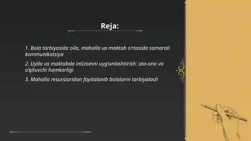 Bola tarbiyasida oila, mahalla va maktab o‘rtasida samarali kommunikatsiya 2
