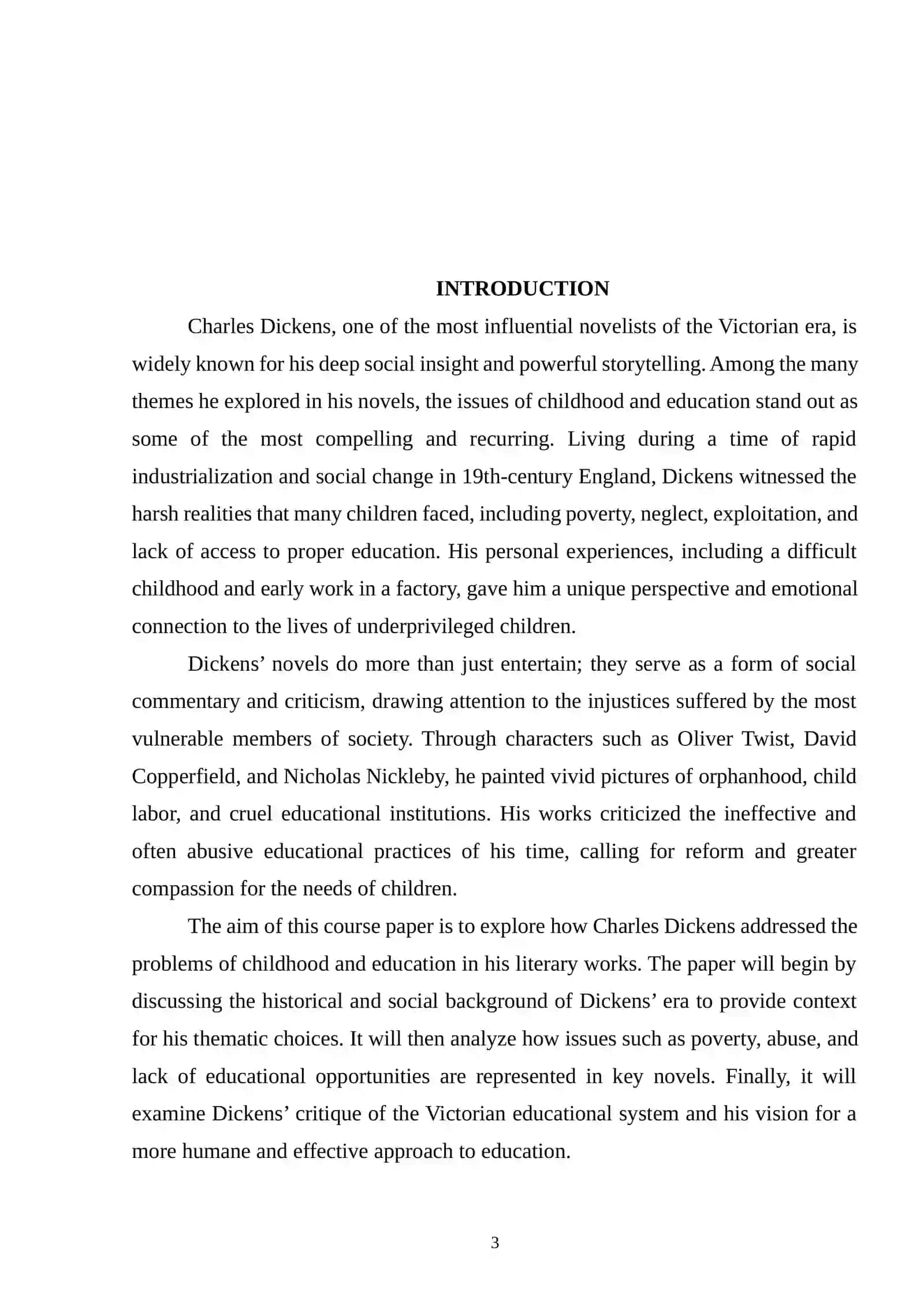 Problems of Childhood in Dickens' Works 2