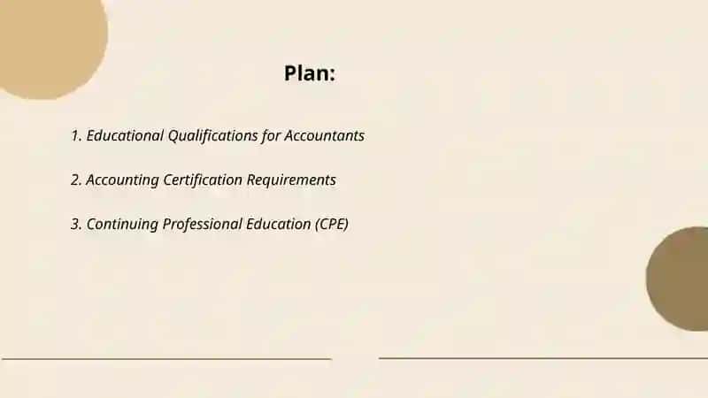 Requirements for the accounting profession 2