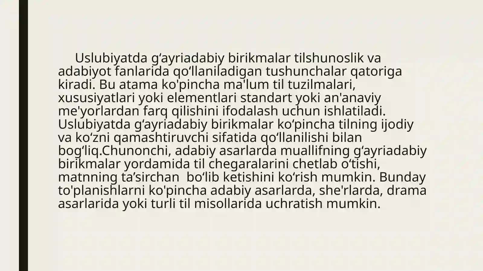 G‘ayriadabiy birikmalar 2