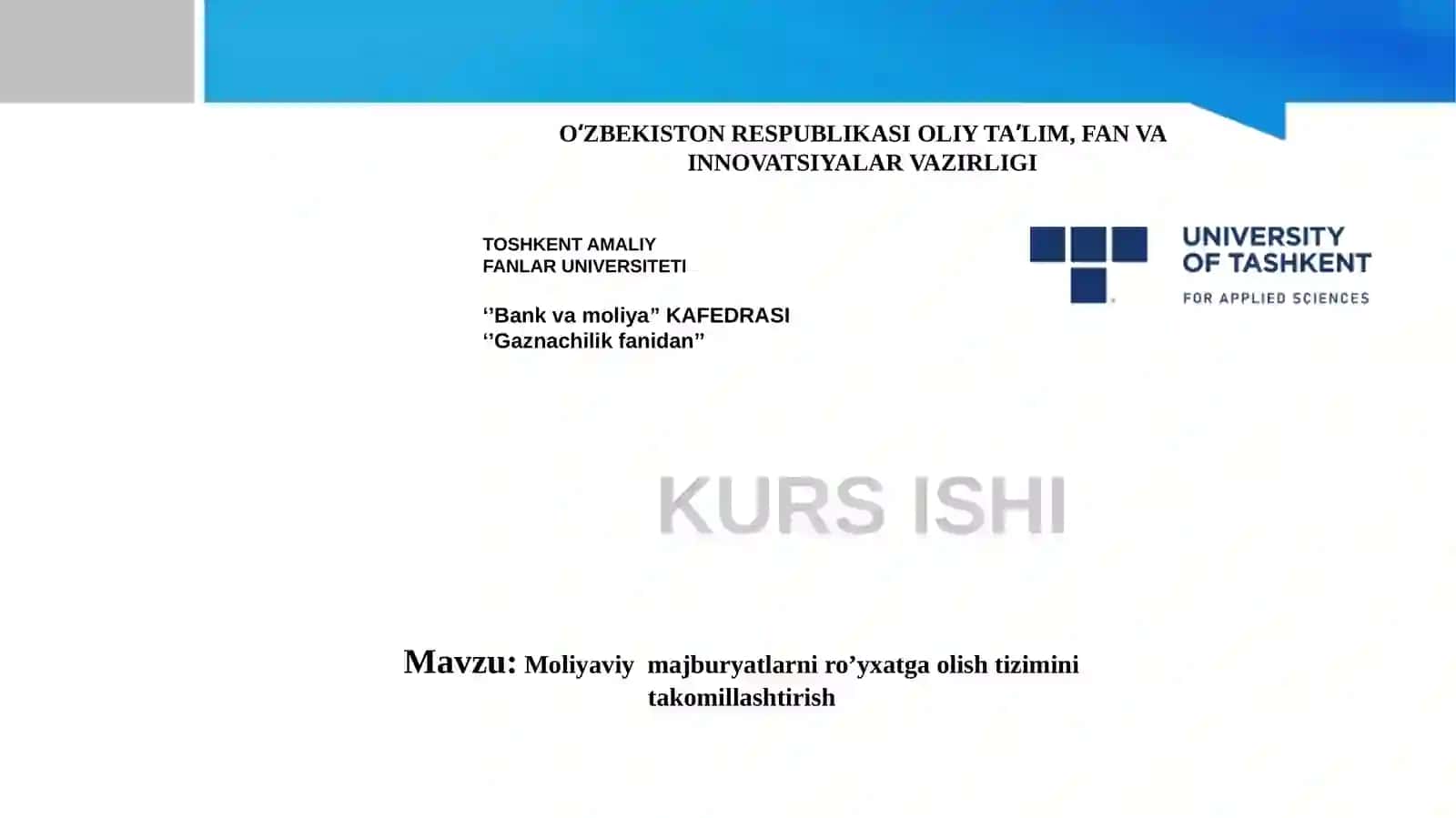Moliyaviy majburiyatlar hisobi 2