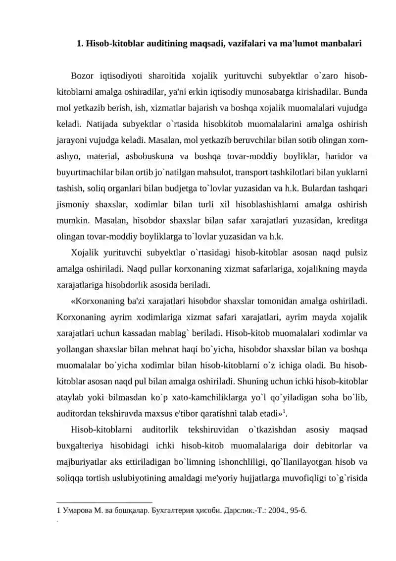 Hisob-kitob va kredit muomalalari 2