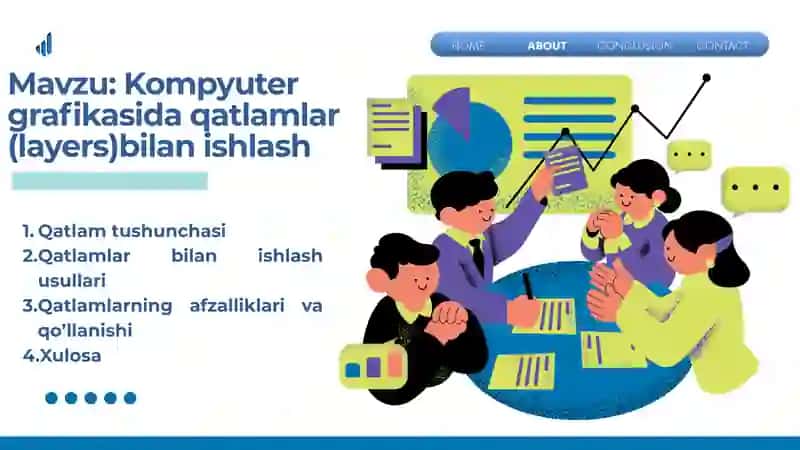 Kompyuter grafikasida qatlamlar (layers)bilan ishlash 2