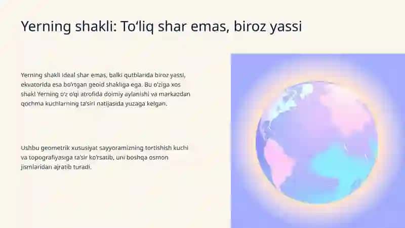 Yerning shakli va harakati 2