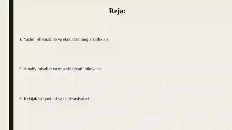 Yashil infratuzilma va ekoturizm 2