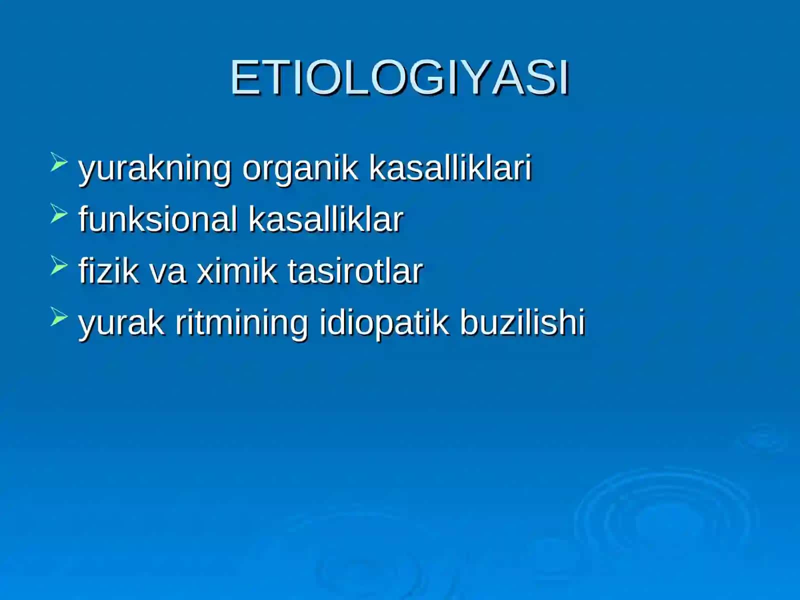 Yurаk аritmiyalari klassifikatsiyasi 2