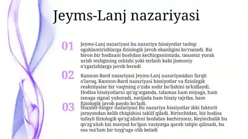 Emotsiya Nazariyalari 2