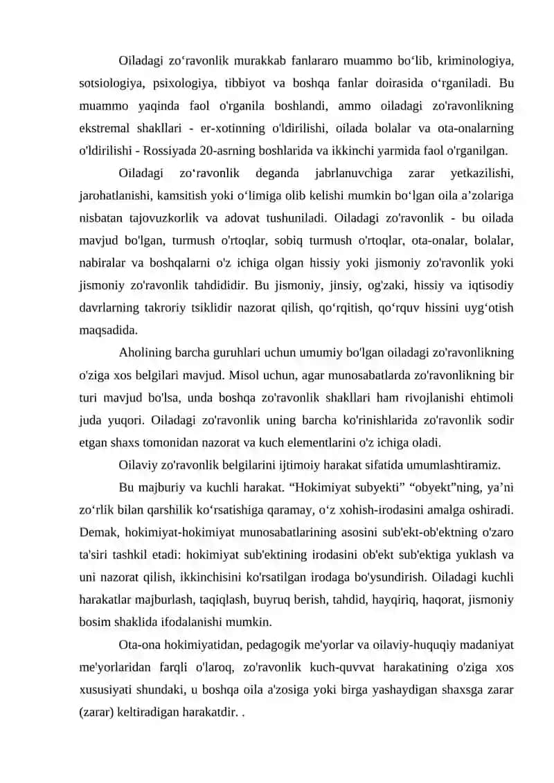 Oiladagi zo'ravonlik 2