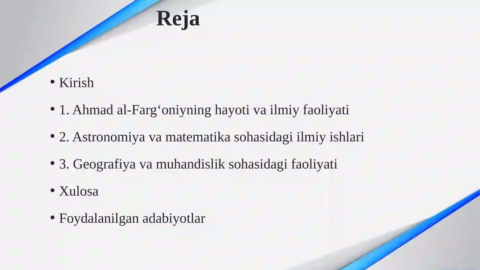 Al-Farg‘oniyning Hayoti 2