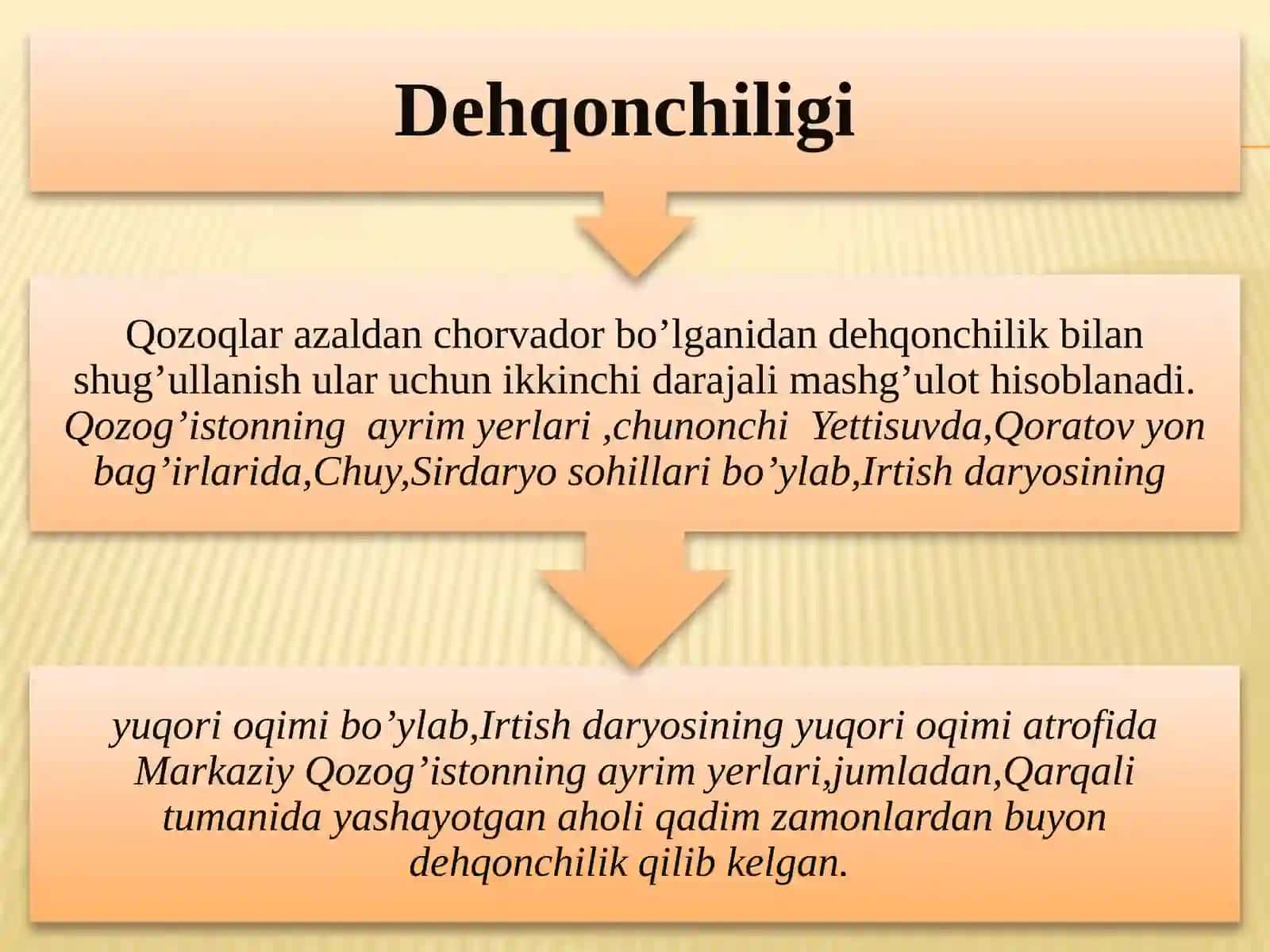 Qozoqxal qo'yilishi 2