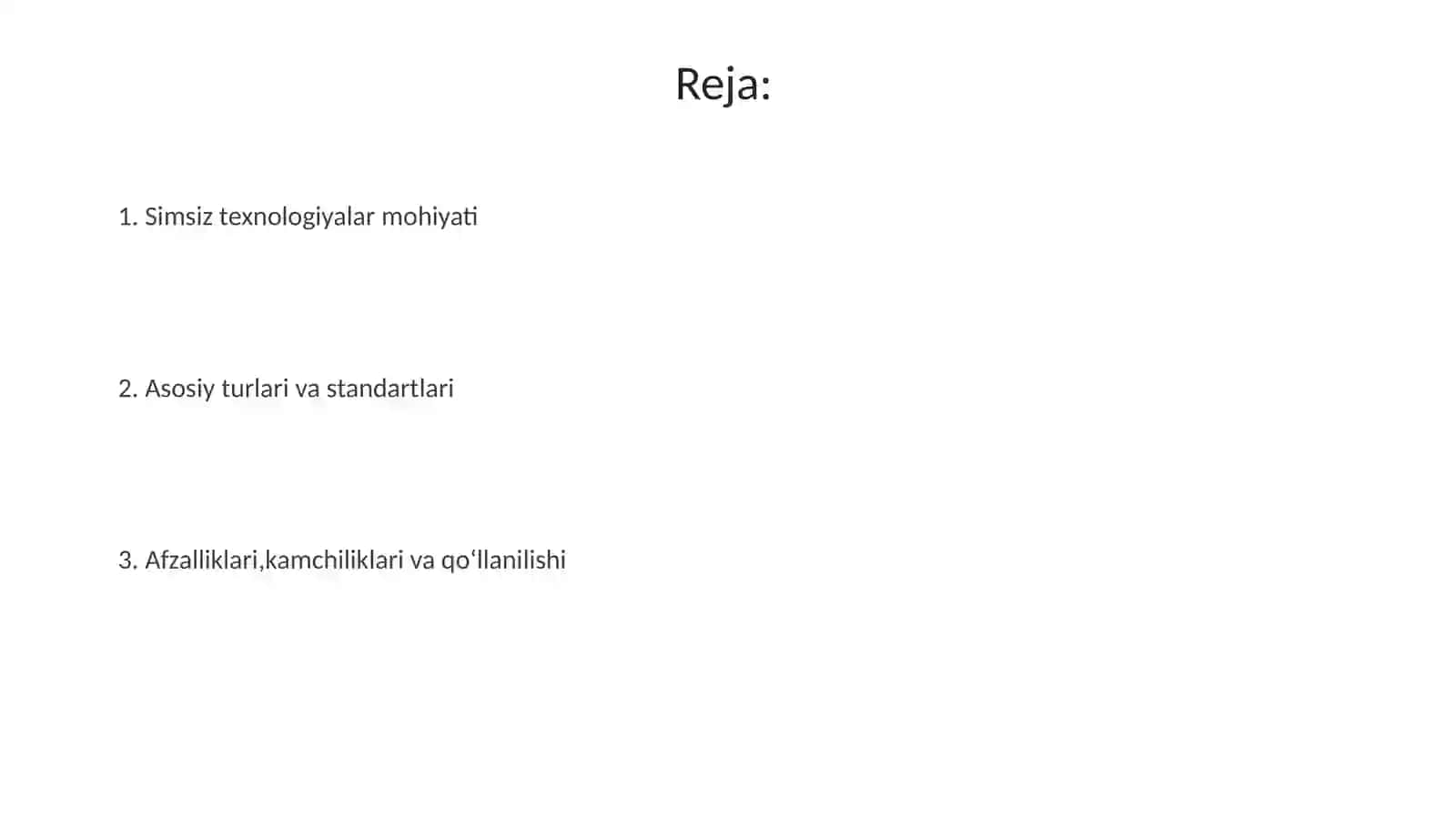 Simsiz texnologiyalar 2