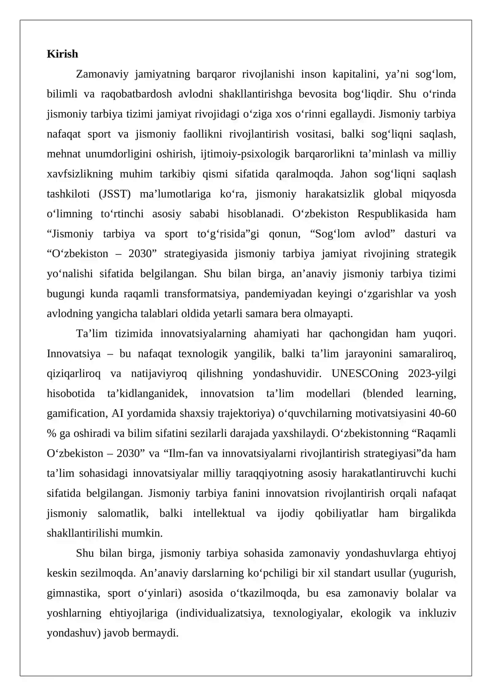 Jismoniy tarbiyada innovatsion rivojlanish konsepsiyasi 2