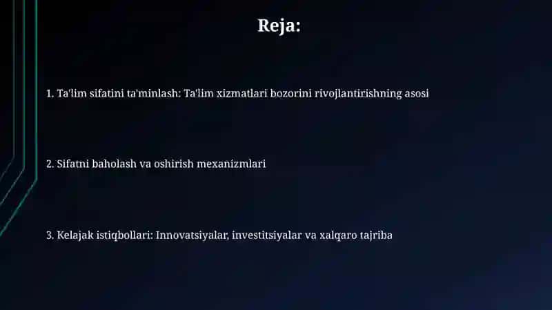 Ta'lim sifatini ta'minlash 2