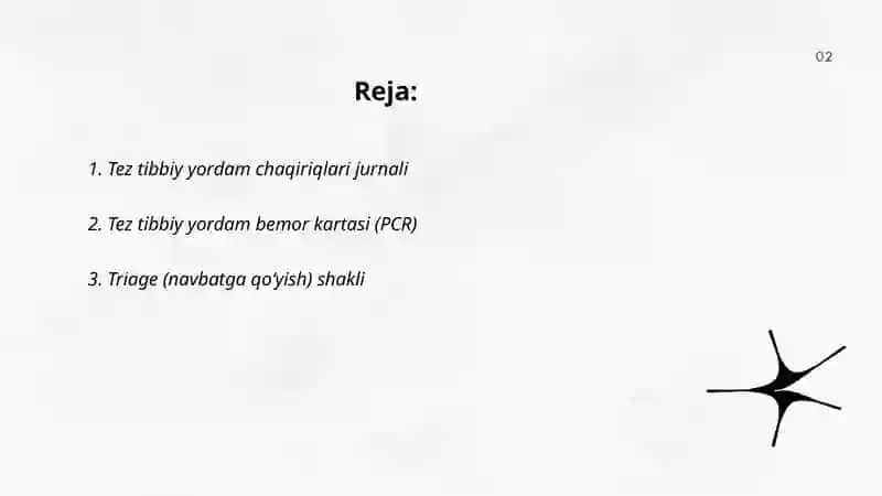 Tez tibbiy yordamda yuritiladigan hujjatlar 2