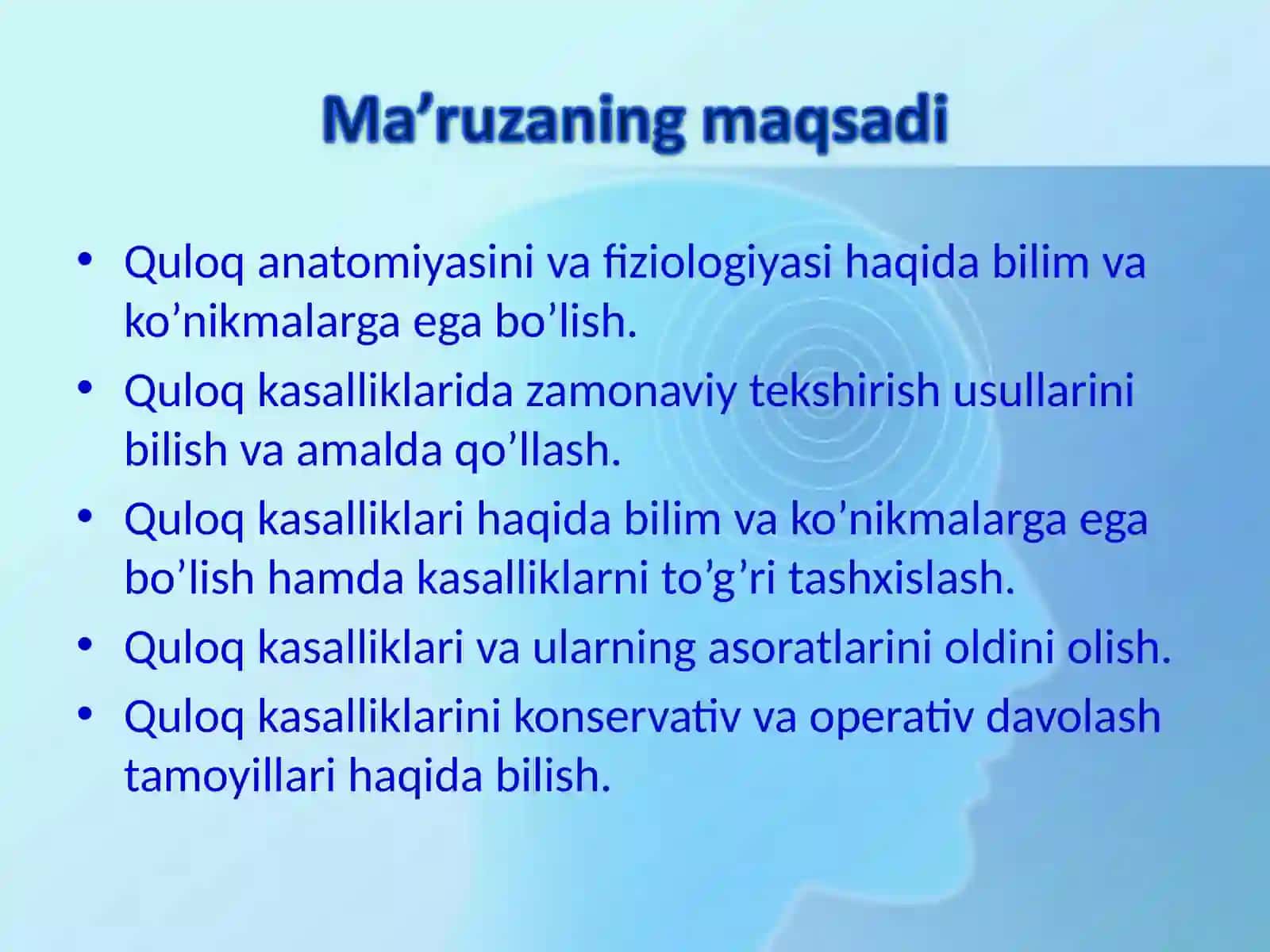 Quloq anatomiyasi va fiziologiyasi 2
