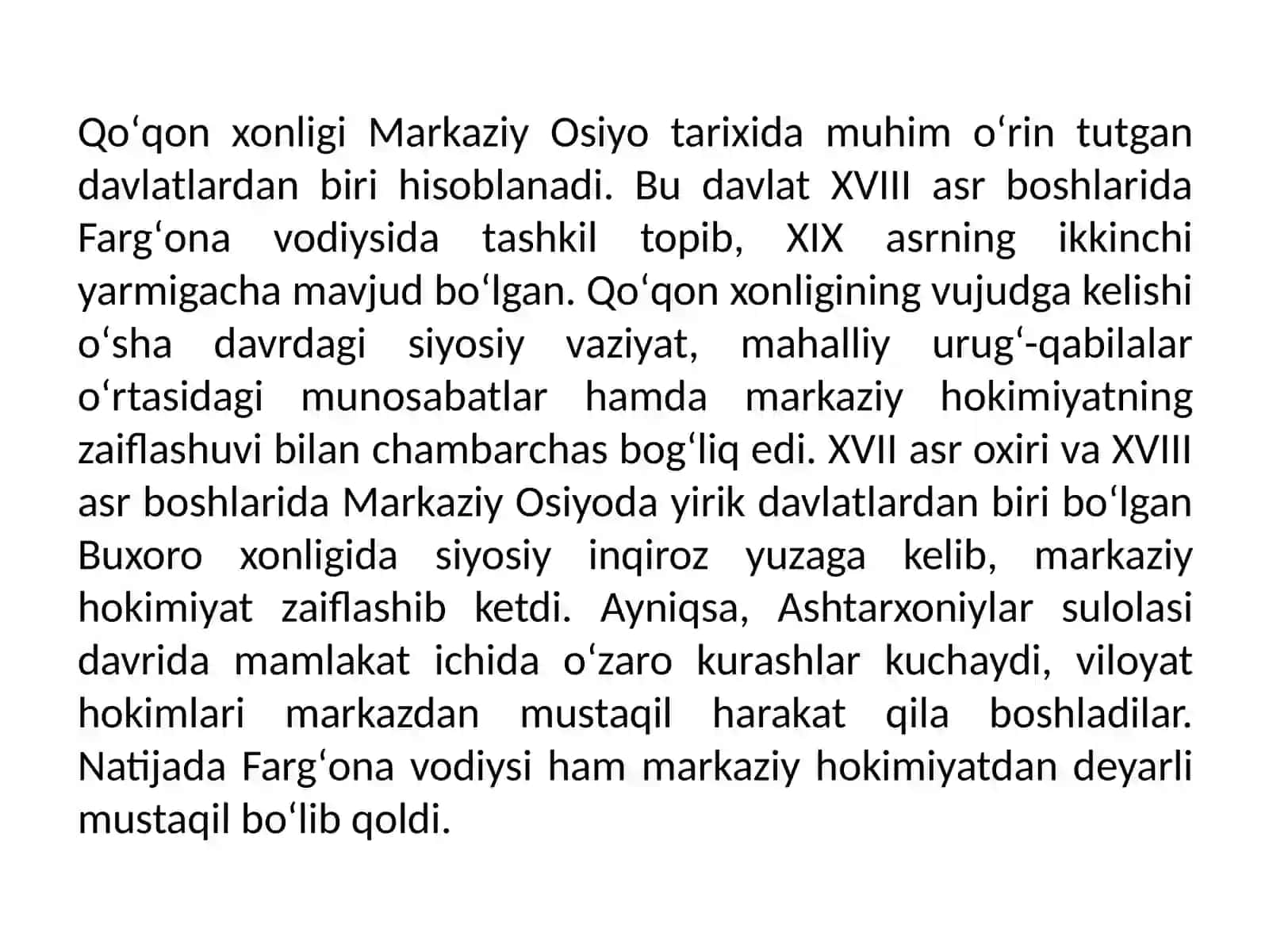Qoʻqonxonligining tashkiltopishi 2