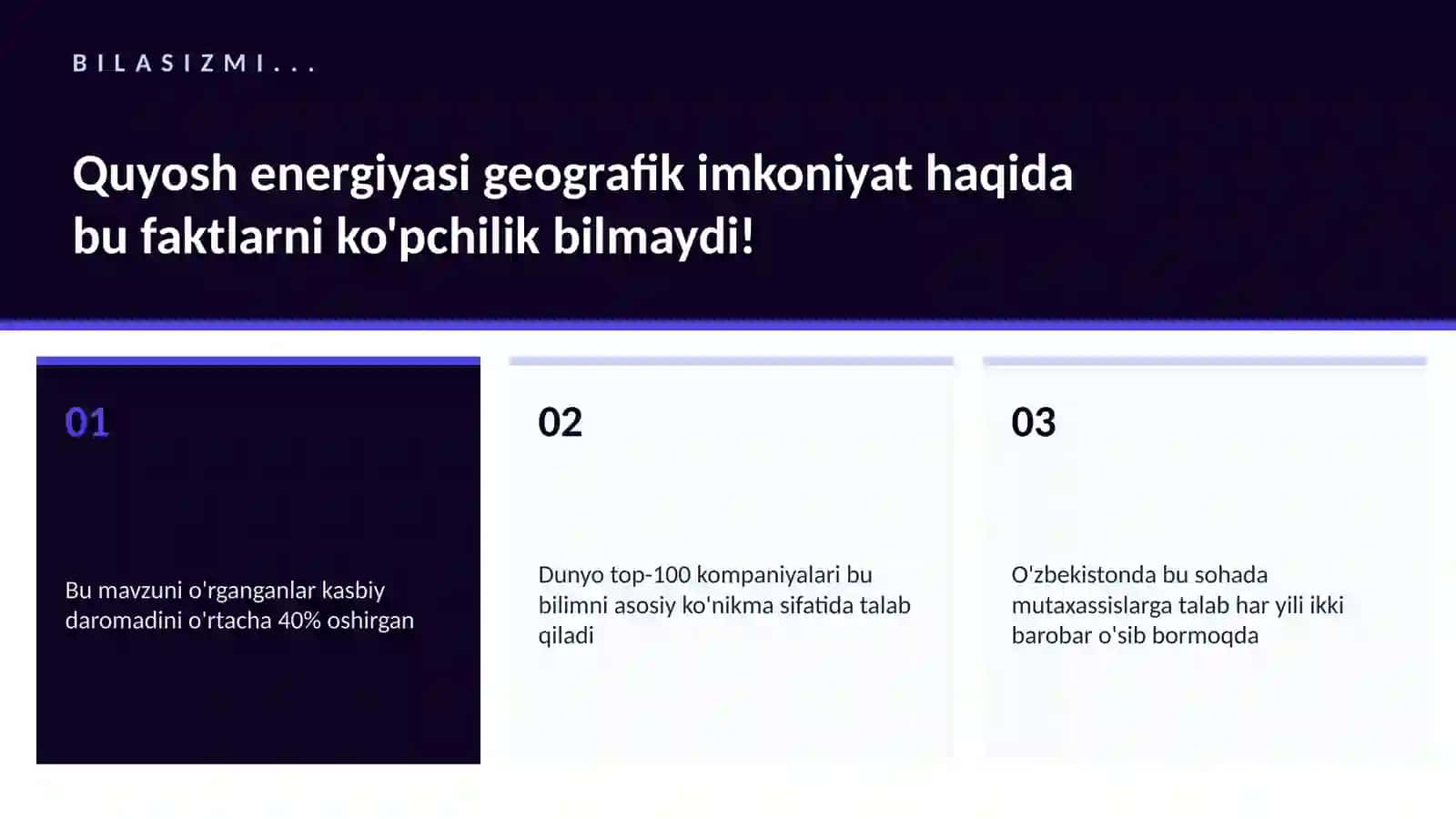 Quyosh energiyasi geografik imkoniyat 2