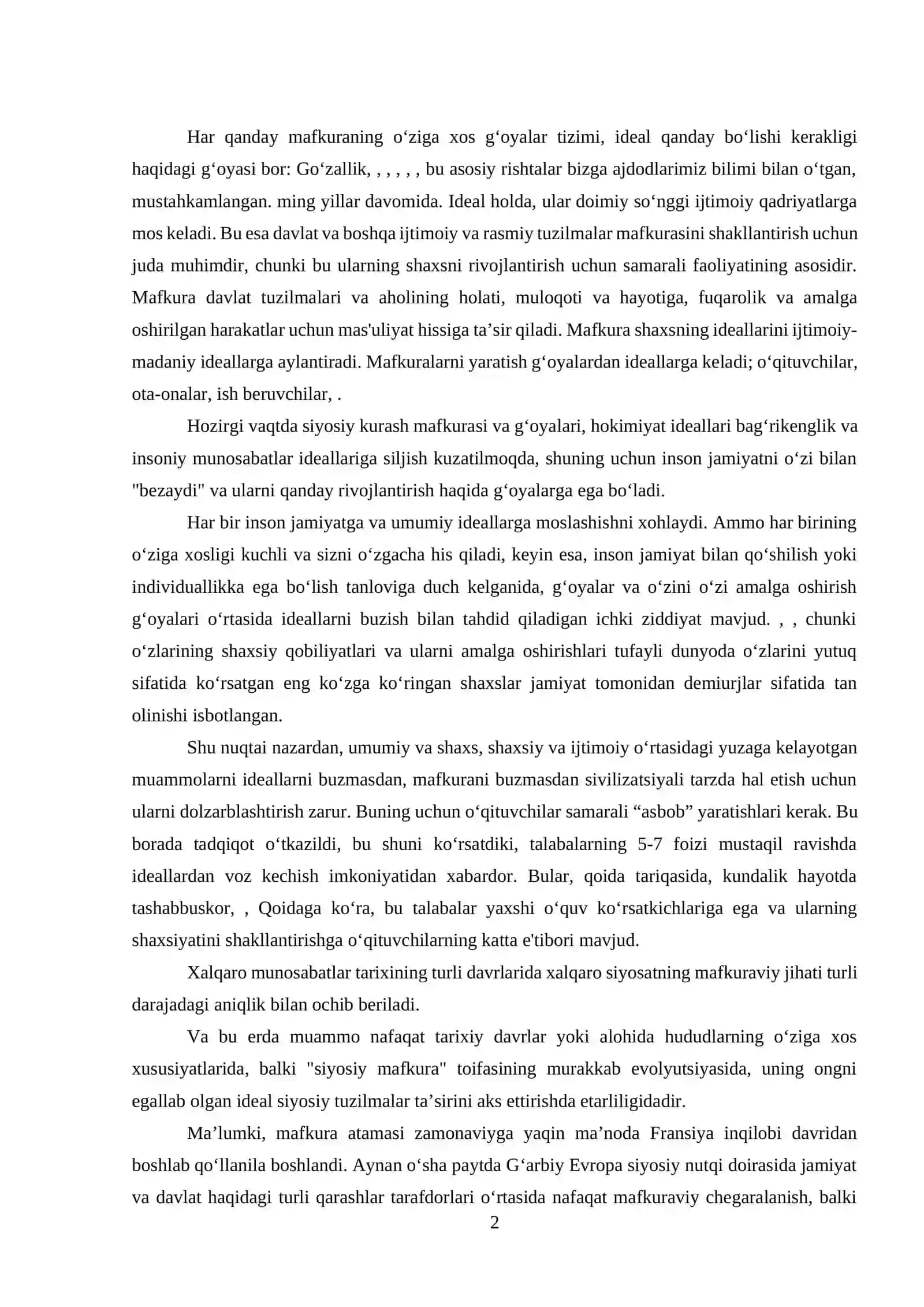 Dunyo Geomafkuraviy Manzarasi va Yoshlar 2