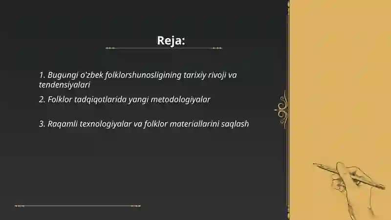 Bugungi o'zbek folklorshunosligining rivoji 2