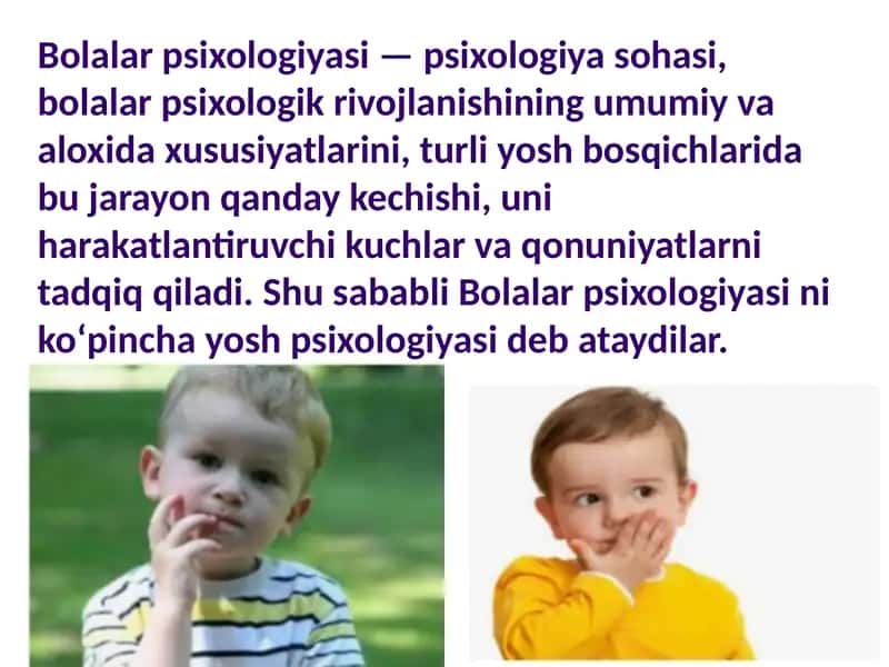 Bolalar psixologiyasi 2