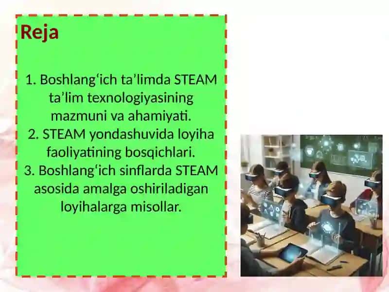 Boshlang’ich ta’limda STEAM ta’lim texnologiyasi 2