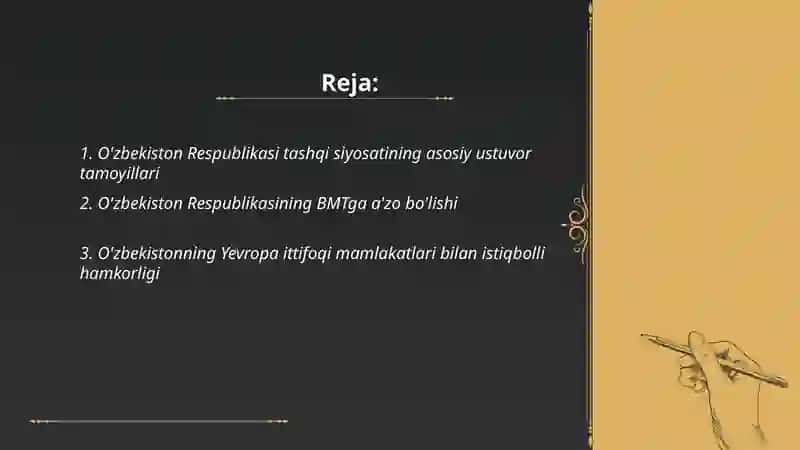 O'zbekiston va jahon hamiyati 2