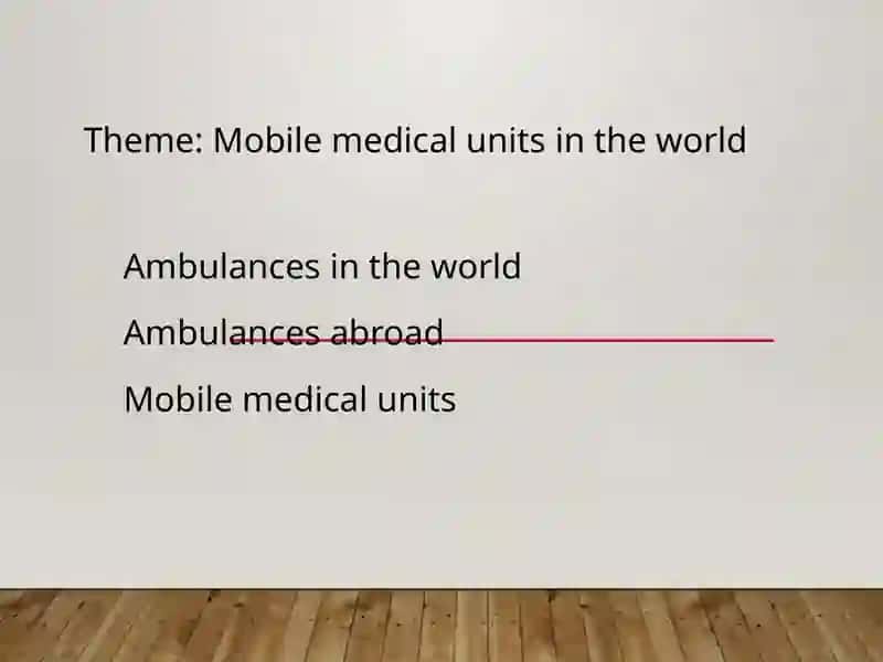 Mobile medical units in the world 2