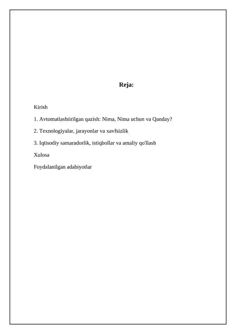 Ekstraksiyalash jarayonini avtomatlashtirish 2