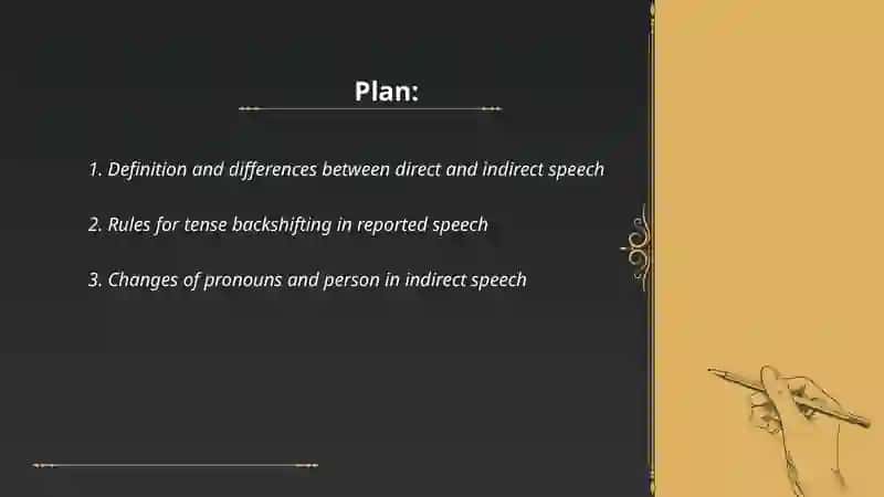 Direct and indirect speech 2